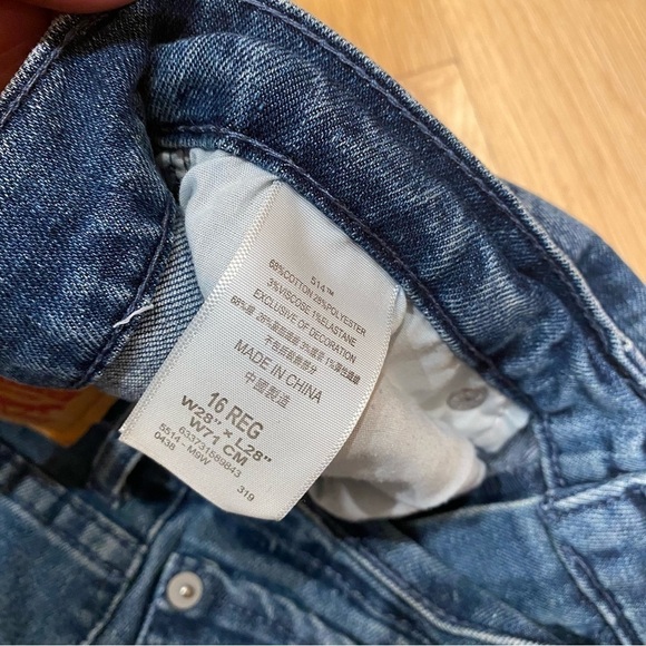 Levi’s 514 Straight, 16 Regular, 28x28, blue jeans - Picture 14 of 16